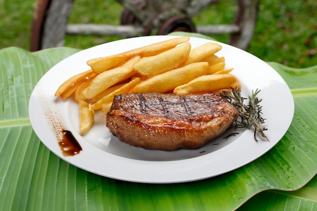 Patatine fritte con picanha brasiliana