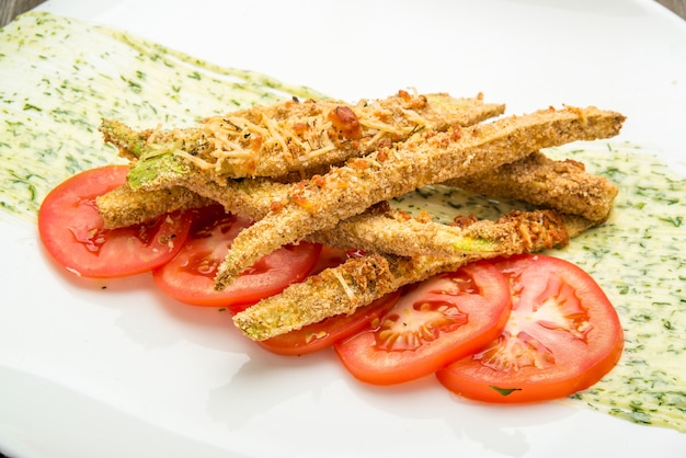 Patatine fritte di zucchine Super bowl party food