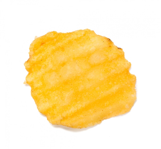 Patatine fritte gialle isolate