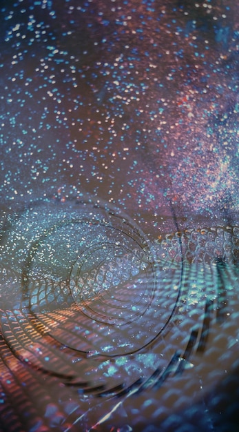 Pattern di sfondo astratto presentazione illustrazione di copertina consistenza geometrica con scintille e fuochi d'artificio vista ravvicinata