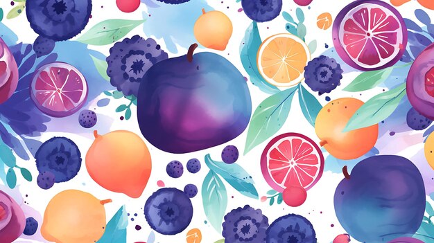 Pattern_of_Plant_2D_Flat_General_Illustration_Pattern_Fruit_Blue_and_Purple_B_minimalist_decoration_