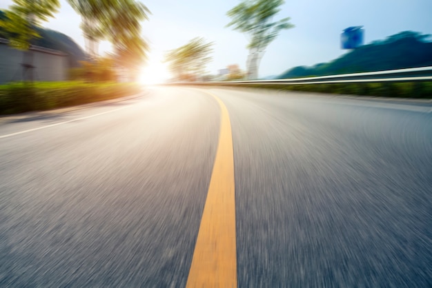 Pavimentazione asfalto autostrada all&#39;aperto