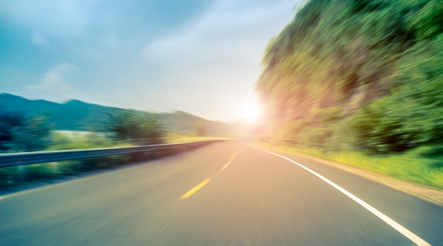 Pavimentazione asfalto autostrada all&#39;aperto