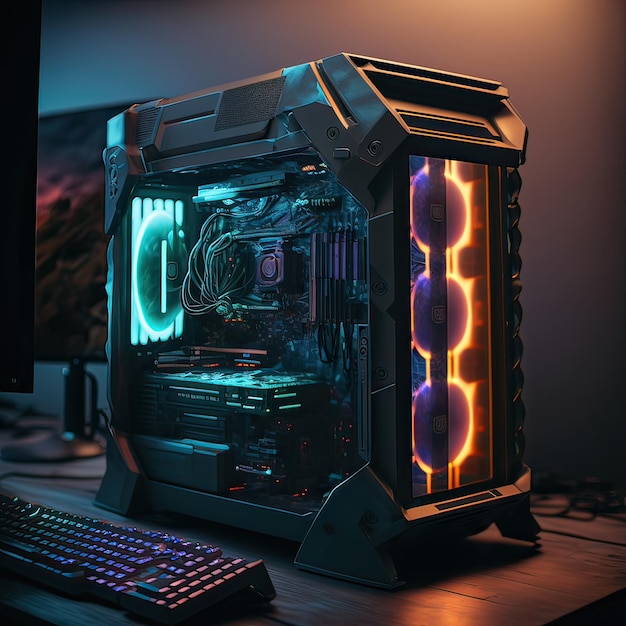 PC per giochi con ventilatore RGB