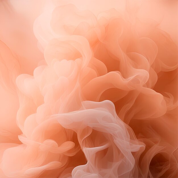 Peach Fuzz sfondo astratto onde di fumo morbido colore alla moda 2024Generative AI