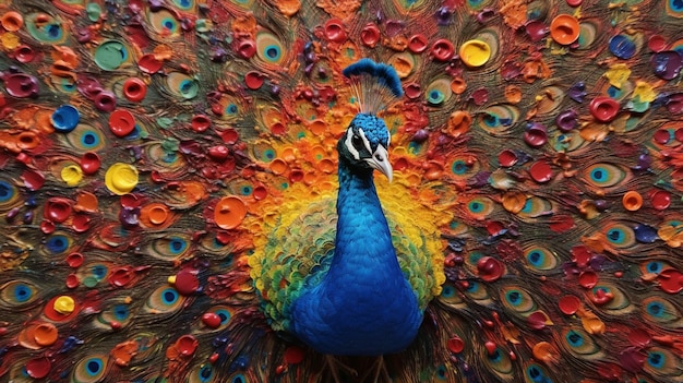 peacock HD 8k carta da parati Immagine fotografica