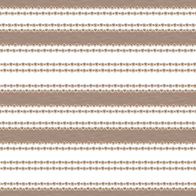 Pearl stripe seamless pattern with vintage trendy texture watercolor background template for wedding