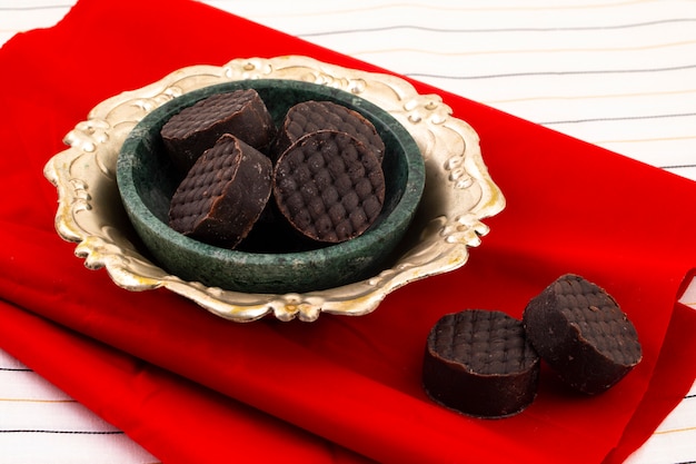 Peda Al Cioccolato Alimento Dolce Indiano