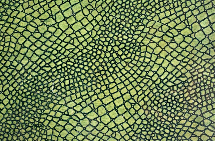 Pelle di serpente verde