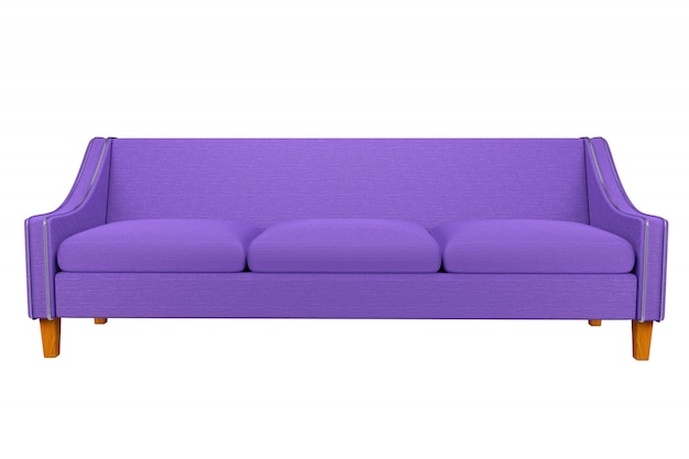 Pelle di Violet Sofa and Chair in tessuto isolato