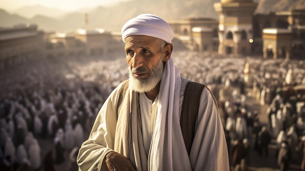 pellegrino hajj alla Mecca