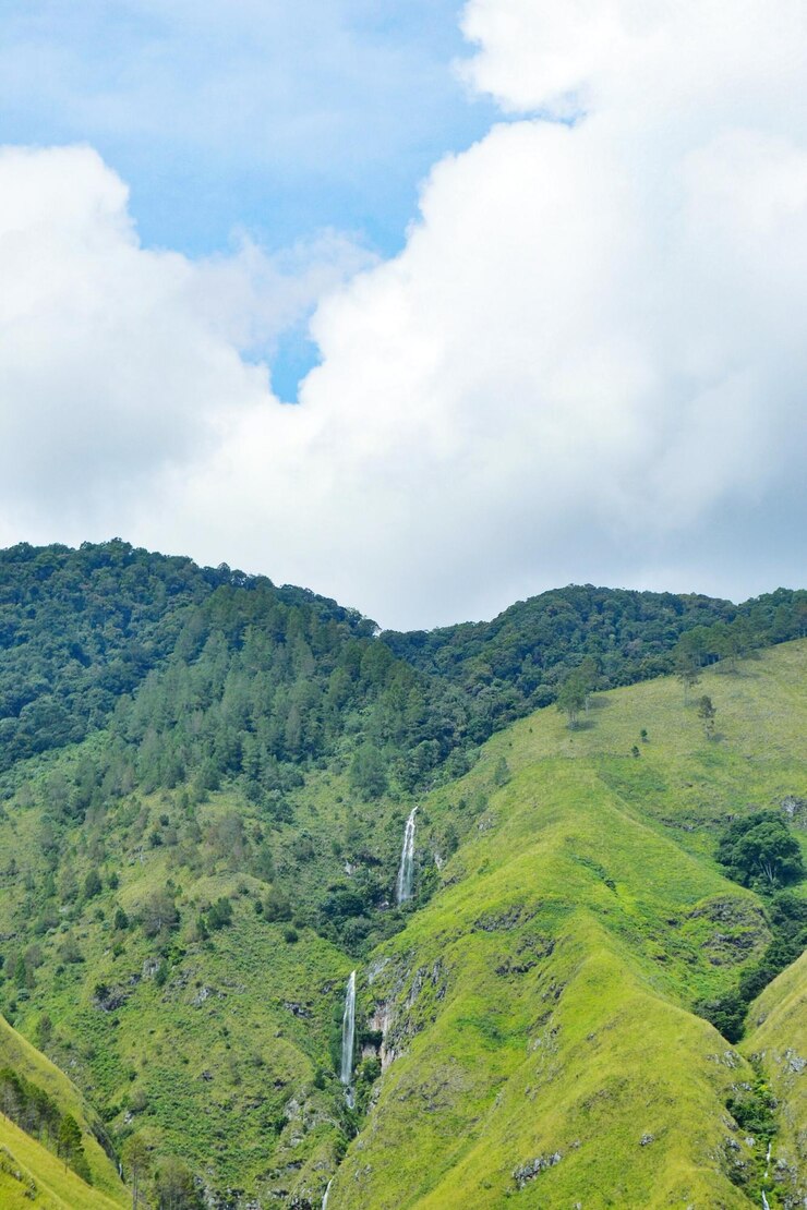 Photo pemandangan lanskap indah dengan latar langit
