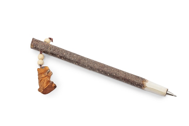 Penna in legno con varie figure. Tipico di montagna. Regalo. Temperamatita. Calendario. Materiale scolastico