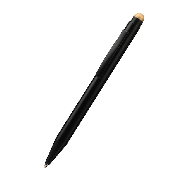 Penna per smartphone tablet isolato su sfondo bianco con tracciato di ritaglio Stilo per touch screen Testa touch colorata