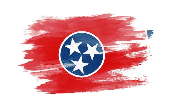 Pennellata della bandiera dello stato del Tennessee, priorità bassa della bandiera del Tennessee