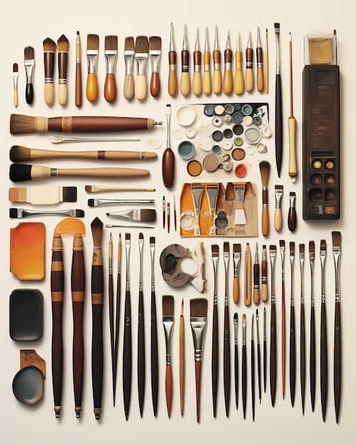 Pennelli e strumenti per artisti