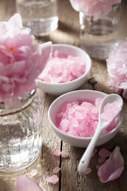 Peonia rosa sale floreale per spa e aromaterapia