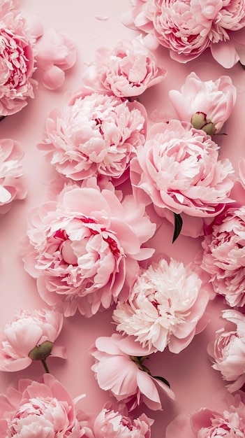 peonie fiori HD 8K carta da parati Immagine fotografica d'archivio