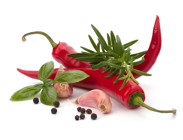 Peperoncino ed erbe aromatiche