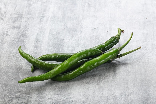 Peperoncino verde piccante e piccante