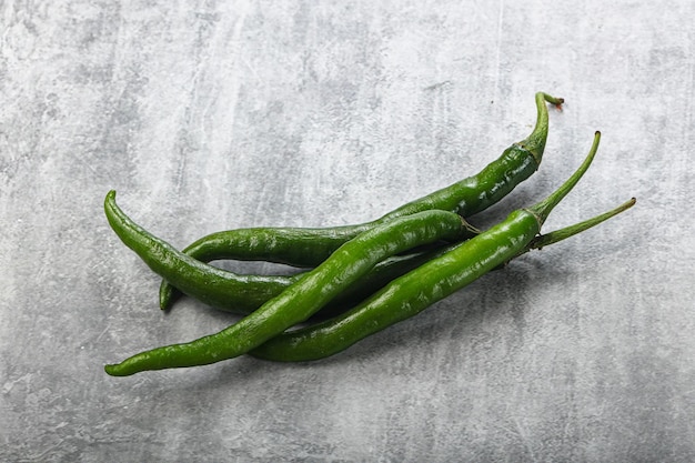 Peperoncino verde piccante e piccante