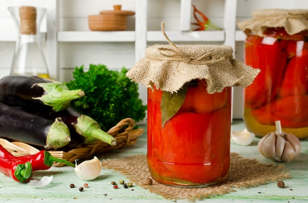 Peperoni ripieni di melanzane