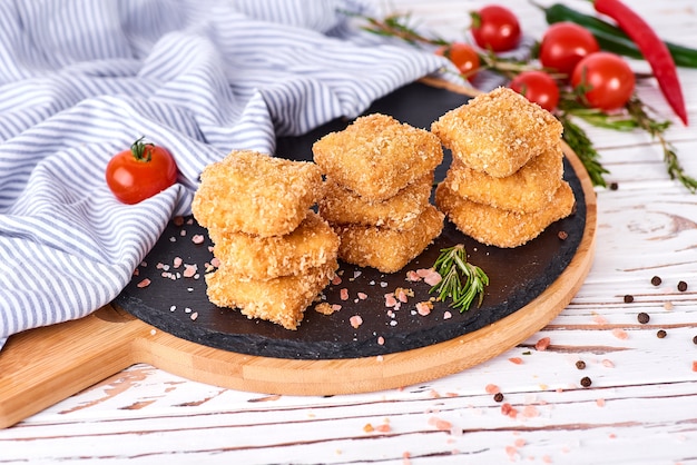 Pepite di pollo croccanti fritte