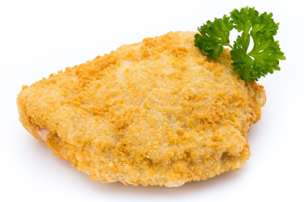 Pepite di pollo fritte isolate