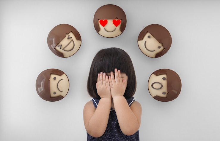 Photo perasaan dan emosi anak.
