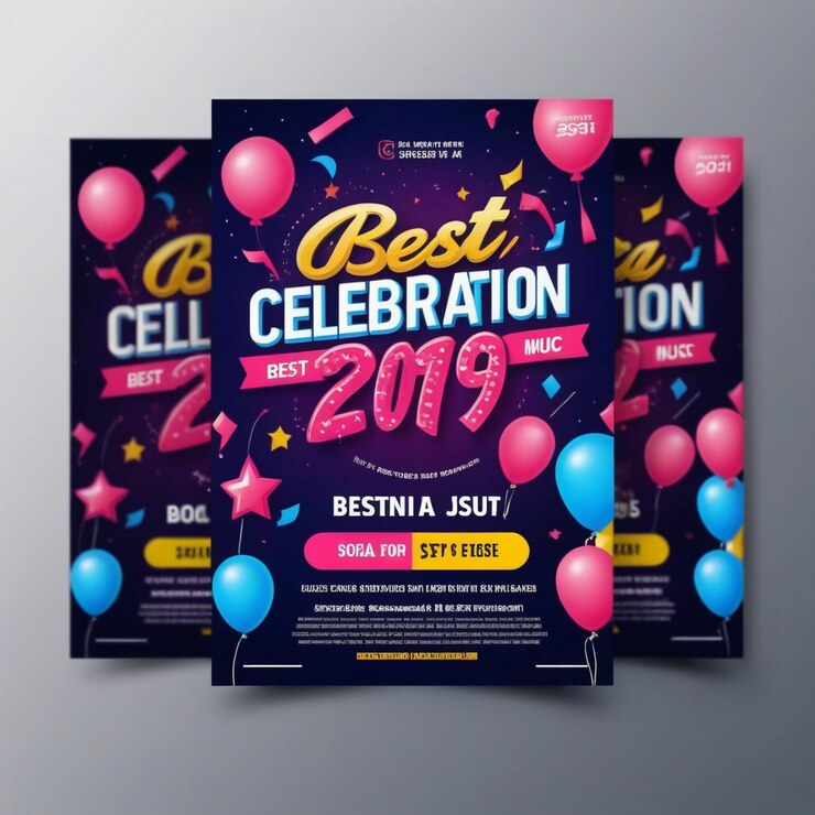 Photo perayaan selebaran musik pesta terbaik postingan media sosial dan banner web