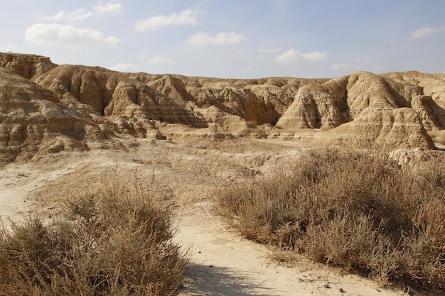 Percorsi per il trekking nelle Bardenas Reales in Navarra Spagna