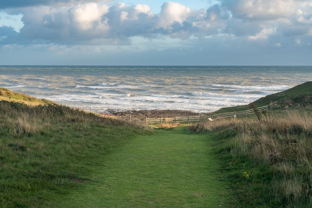 Percorso per Hope Gap vicino a Seaford su South Downs nel Sussex