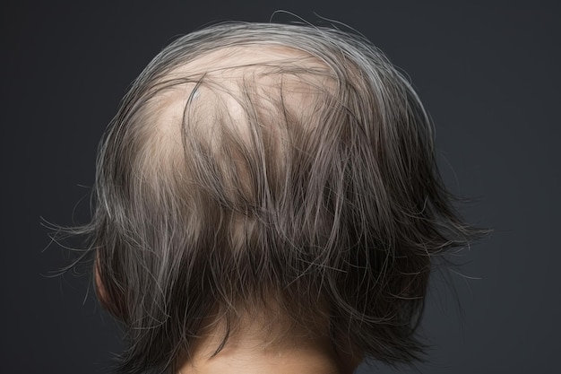 Perdita di capelli dell'uomo Persona testa adulta Genera Ai