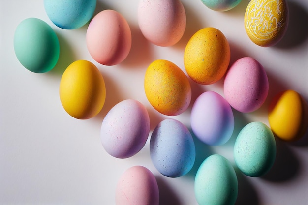 Perfette uova di Pasqua colorate fatte a mano