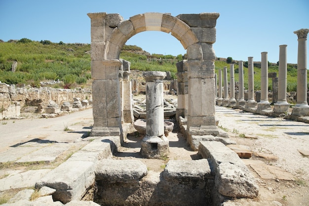 Perge antica città ad Antalya Turkiye