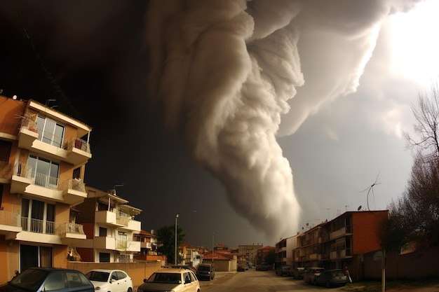 Pericoloso tornado in Italia generativo ai