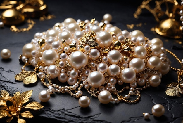 Perle naturali e gioielli d'oro