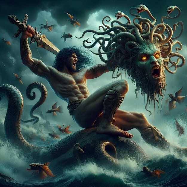 Perseo sconfigge il Kraken