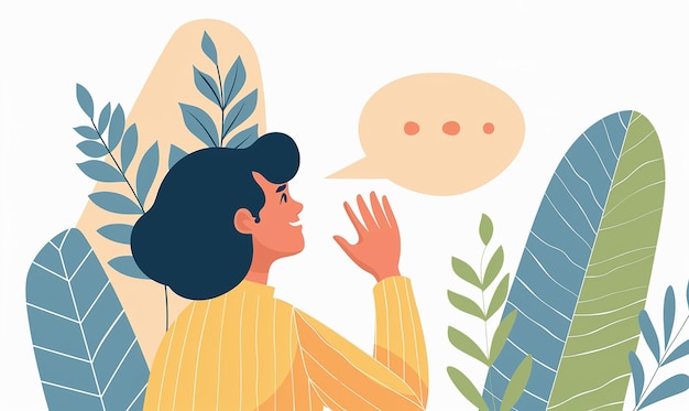 Persona che ascolta attivamente con attenzione concentrata