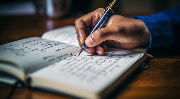 persona che firma un documento persona che scrive su un quaderno close-up della mano di un uomo d'affari