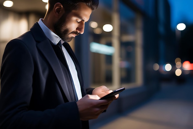 Persona che riceve una notifica sul suo telefono in merito a un scoperto