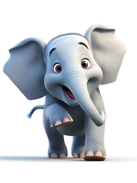 personaggi 3d ritratti di animali ELEFANTE