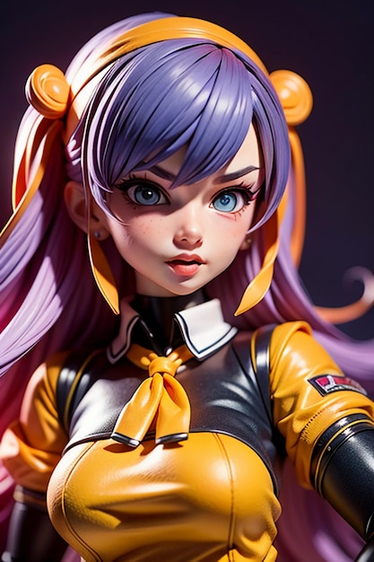Personaggi a forma di cartone animato Modelli di ragazze giovani e belle Bambole di bambole renderizzate in 3D Anime fatte a mano
