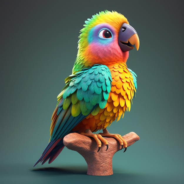 personaggi di uccelli con colori molto straordinari e belli