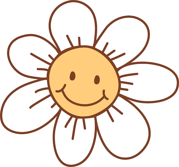 personaggi retro groovy clipart