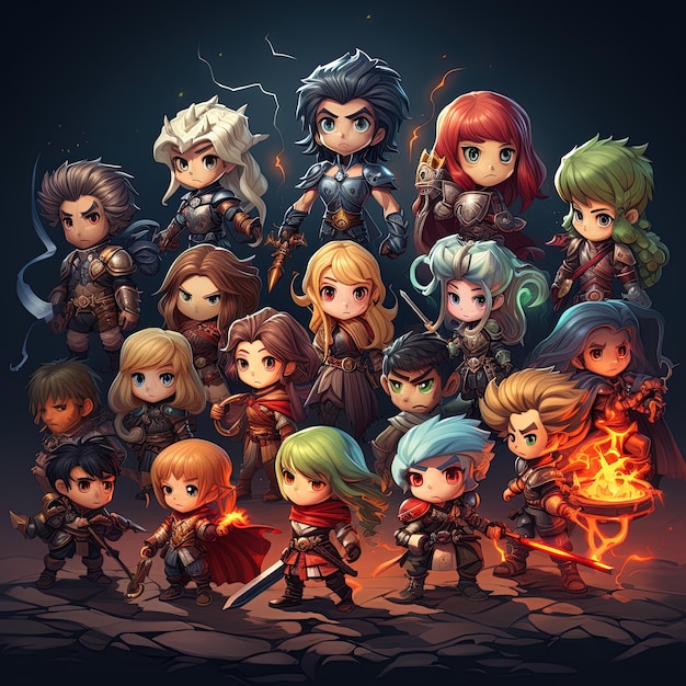 Personaggi RPG Asset di gioco