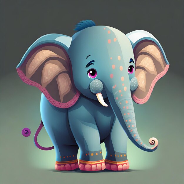 Personaggio 3D elefante