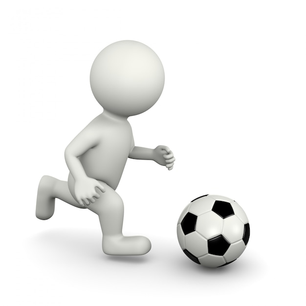 Personaggio 3D Soccer Player