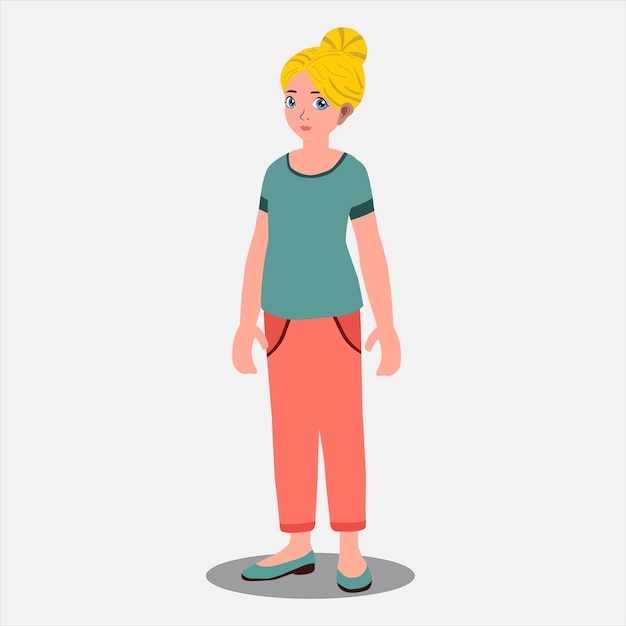 Personaggio dei cartoni animati di una ragazza