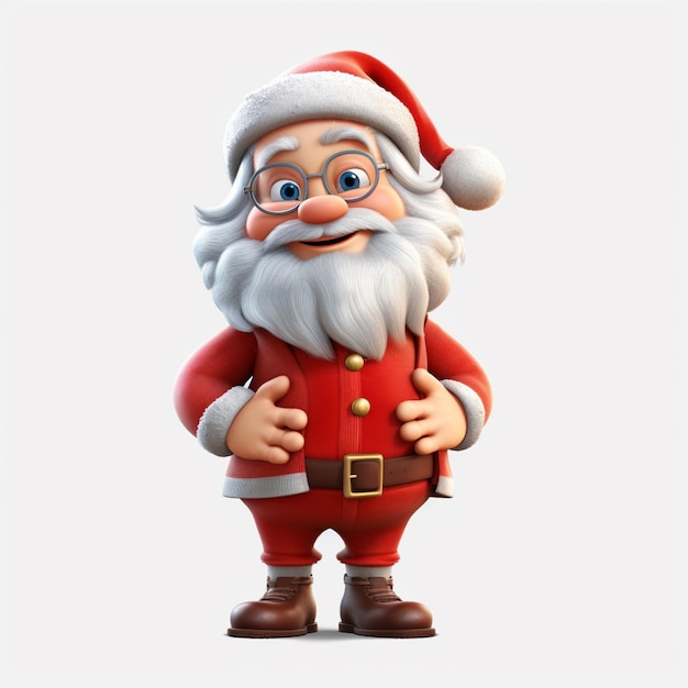 Personaggio di Babbo Natale 3D